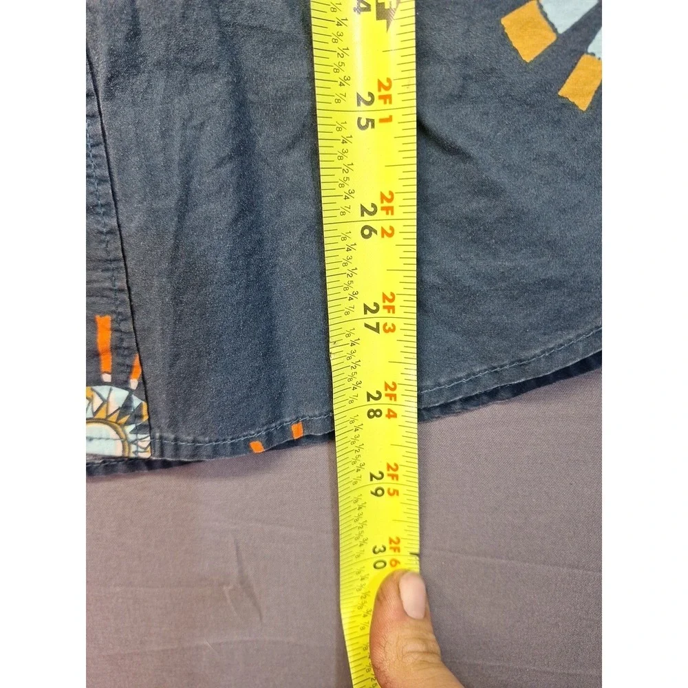 Billabong Tailored Fit Stretch Small Petite Aztec Sun Blue Beach Vacation Preppy